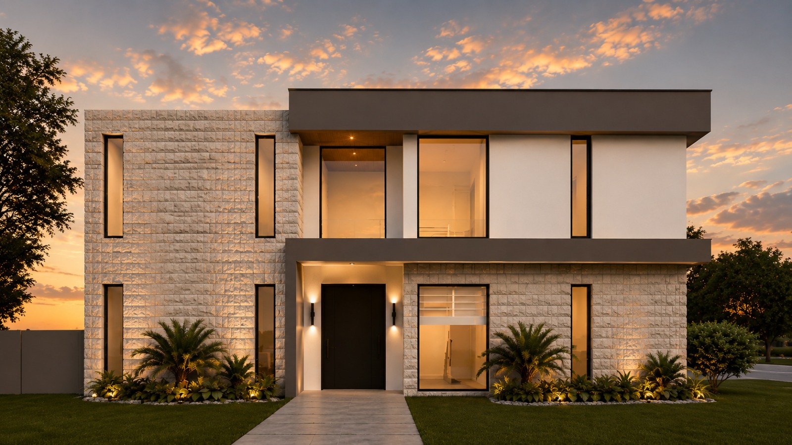 Conceptual architectural rendering — Navigator 299 front facade
